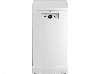 Lavavajillas - Beko BDFS26020WQ, Independiente, 6 Programas, 44.8 cm, Fast+™, Blanco