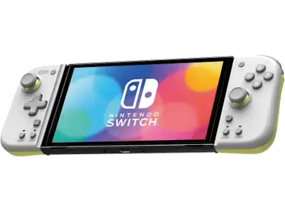 Mando - Hori, Split Pad Compact, Para Nintendo Switch, Joy-Con, Blanco y amarillo