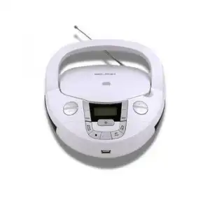 Radio Cd Portátil Con Bluetooth Y Usb Bsl Pcd-31 Blanco