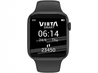 Smartwatch - Vieta Beat 3, Bluetooth, Resistente al agua, IP67, Autonomía 3 días, Negro