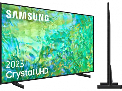 TV LED 50" - Samsung TU50CU8000KXXC, Diseño AirSlim, Crystal UHD 4K, Gaming Hub, Smart powered by Tizen, Negro