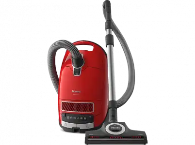 Aspirador con bolsa - Miele Complete C3 CAT&DOG, 890 W, 4.5 l, Cepillo para mascotas, Rojo