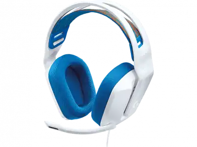 Auriculares gaming - Logitech G335, De diadema, Con cable, Micrófono integrado, PS/PC/Xbox/Nintendo Switch, Jack 3.5mm, Blanco