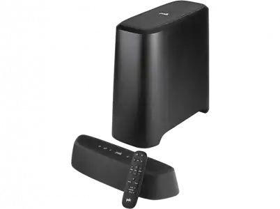 Barra de sonido - Polk Audio Magnifi Mini Max, 150 W, Subwoofer inalámbrico, VoiceAdjust™, Sonido 3D, Negro