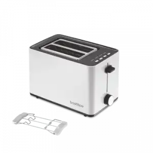 Bastilipo - Firefox - Db850 - Tostador Blanco - 2 Ranuras Para Pan De 850w - Función Descongelar - Bandeja Recogemigas