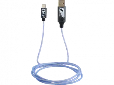 Cable - Nacon BigBen Batman USB A/USB C, Luminoso, 1.2 metros, Azul