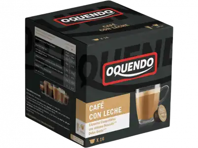 Cápsulas monodosis - Oquendo DGOQ16CL, Café con leche, Pack de 16 cápsulas para tazas