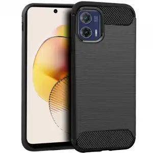 Cool Carcasa Carbón Negro para Motorola Moto G73 5G