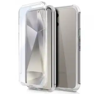 Cool Funda de Silicona 3D Frontal + Trasera Transparente para Samsung Galaxy S24 Ultra