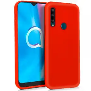 Cool Funda Silicona Roja para Alcatel 1SE 2020/2021