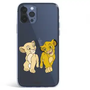 Funda Oficial de Disney El Rey León Simba y Nala Mirada Complice para iPhone 12 Pro Max