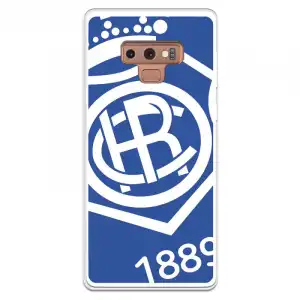 Funda Para Samsung Galaxy Note9 Del Recre Escudo Fondo Azul - Licencia Oficial Real Club Recreativo De Huelva