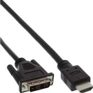 Inline Cable DVI a HDMI Macho/Macho 3m Negro