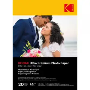 Kodak Ultra Premium 9891175 Papel Fotográfico Brillante 13x18cm Impresión Inkjet 20 Hojas