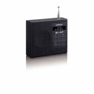 Radio Despertador Dab+ Con Fm Pdr-020 Negro Lenco