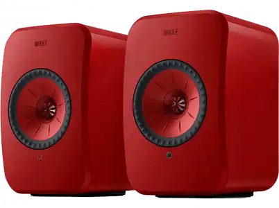 Sistema de altavoces - KEF LSXII, Set 2, Wi-Fi, 200W, 102dB, 54 Hz-28 kHz (±3dB), Lava Red