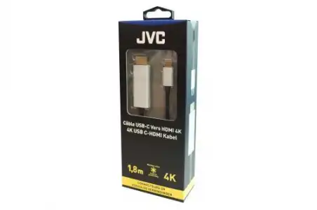 Cable JVC USB-C a HDMI 4K 1,8 m