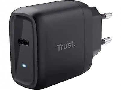 Cargador - Trust Maxo, 45 W, USB-C, 2 m, Para Smartphones y Tablets, Universal, Negro