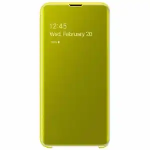 Funda Clear View Samsung Para Galaxy S10e Amarillo Modelo Ef-zg970cy