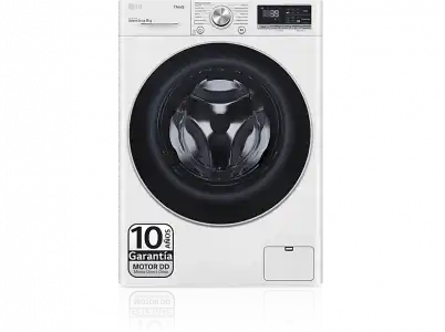 Lavadora carga frontal - LG F4WV7009S1W, Serie 700, 9kg, 1400 rpm, 14 Programas, AI Direct Drive™, TurboWash™360˚, Blanco