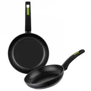 Monix Green M481240 Set de 2 Sartenes de Aluminio Forjado 20/24cm + Protector Green