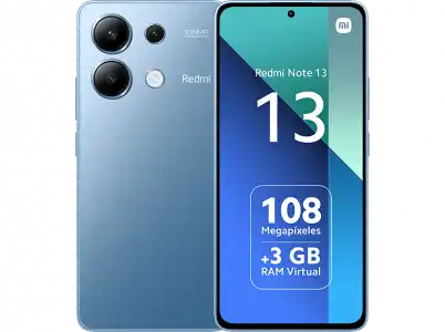 Móvil - Xiaomi Redmi Note 13, Azul, 128 GB, 6GB RAM, 6.67" AMOLED FHD+, Snapdragon 685, 5000 mAh, Android