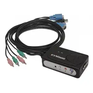 Nanocable Switch KVM VGA/USB/Jack 3.5mm