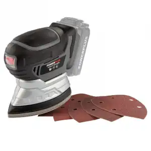 Powerplus POWEB4020 Lijadora de Mano 18V con 6 Accesorios sin Batería/Cargador