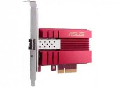 Tarjeta de Red - ASUS, XG-C100F, Puerto PCIe, 10 Gbit/s, Conector RJ45, Rojo