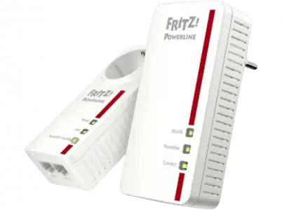 Adaptador PLC Wi-Fi - AVM FRITZ!Powerline 1260E Set, 2 unidades, 1200Mbps, Mesh, Gigabit, Blanco