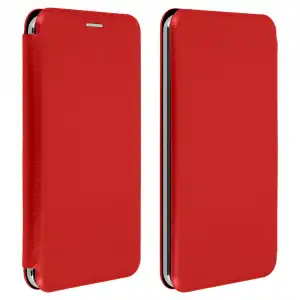 Avizar Funda Libro con Slide Roja para Smartphones de 3.8" a 4.7"