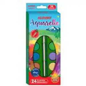 Estuche 24 Acuarelas Alpino