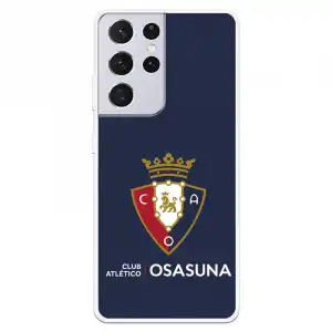 Funda del Osasuna Escudo Fondo Azul Licencia Oficial CA Osasuna para Samsung Galaxy S21 Ultra