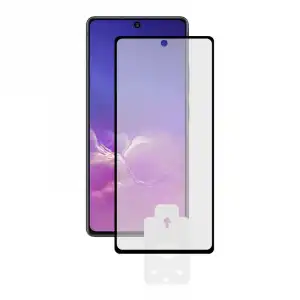 Ksix Protector Pantalla Cristal Templado Marco Negro para Samsung Galaxy A91/S10 Lite
