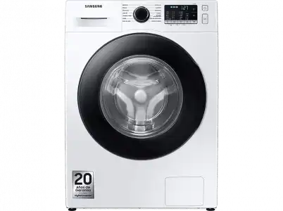 Lavadora carga frontal - Samsung WW80TA026AE/EC, 8 kg, 1200 rpm, EcoBubble™, Programas de vapor, Blanco