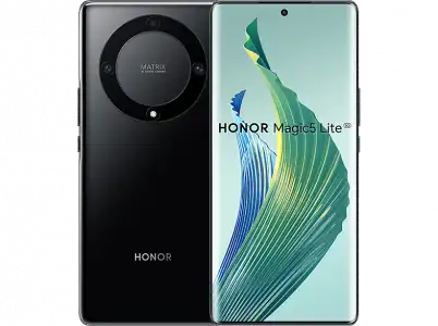 Móvil - Honor Magic5 Lite 5G, Midnight Black, 128GB, 6GB RAM, 6.67" Full HD+, Qualcomm® Snapdragon® 695, 5100 mAh, Android 12