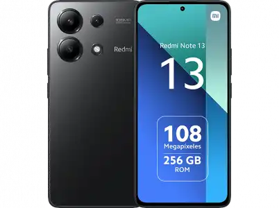 Móvil - Xiaomi Redmi Note 13, Midnight Black, 256 GB, 8 GB RAM, 6.67" AMOLED FHD+, Snapdragon 685, 5000 mAh, Android