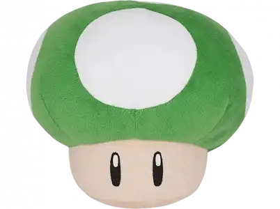 Peluche - Sherwood Mushroom, Super Mario, 1 Up, 16 cm, Verde