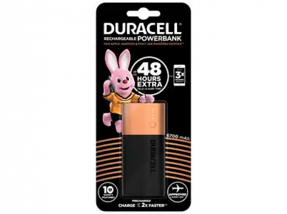 Powerbank - Duracell Powerbank, 6700 mAh, Para smartphones y tablets