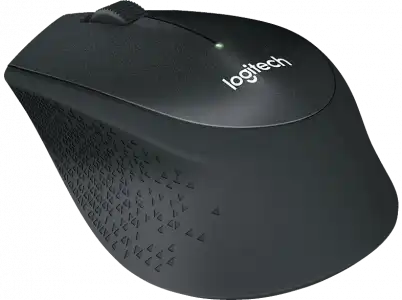 Ratón inalámbrico - Logitech M330 Silent Plus, 1000DPI, Mecánico, Mano derecha, Negro