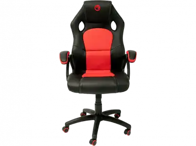 Silla gaming - Nacon PCCH-310, Altura ajustable, Reposabrazos, 5 ruedas, Rojo