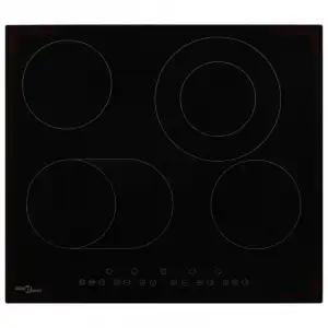 VidaXL Placa Vitrocerámica 4 Zonas 60cm Negro