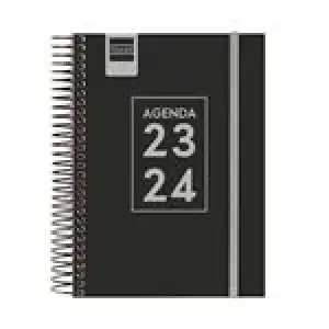 Agenda escolar 2023/2024 Finocam Secundaria 8º día por página Negro