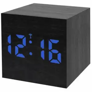 Bresser MyTime WAC Radio Despertador LED Negro/Azul