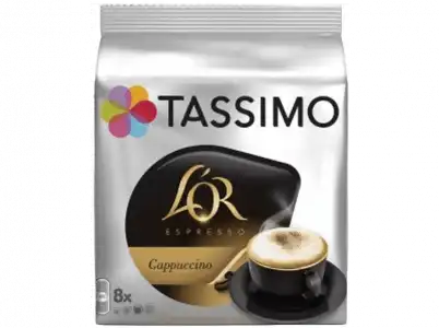 Cápsulas monodosis - Tassimo L'OR Espresso Capuchino, 8 cápsulas