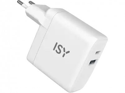 Cargador - ISY IWC-4030, Universal, 30 W, USB-C, Blanco