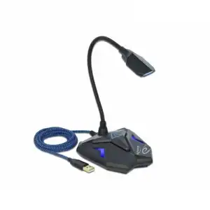 Delock Micrófono para Gaming USB Negro