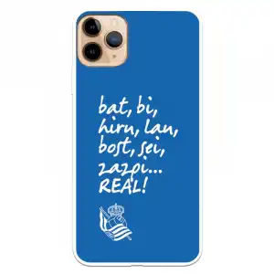 Funda para iPhone 12 Pro Max del Real Sociedad de Fútbol Real Grito Aficion - Licencia Oficial Real Sociedad de Fútbol