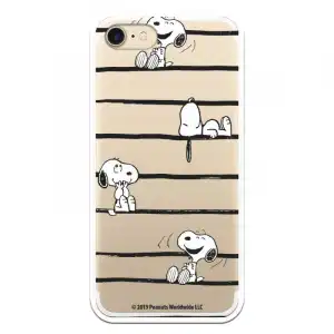 Funda Para Iphone 7 Oficial De Peanuts Snoopy Rayas - Snoopy