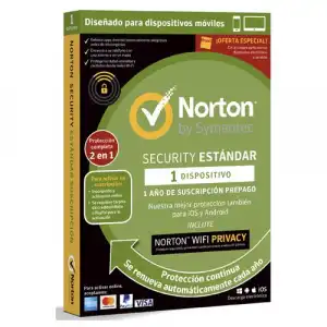 Norton Security Estándar Wi-Fi Privacy VPN 1 Año 1 Dispositivo